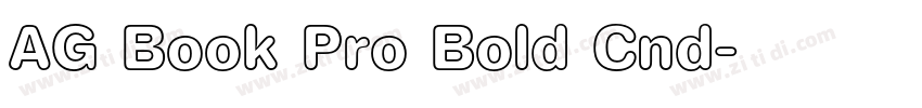 AG Book Pro Bold Cnd字体转换